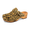 [Leopard] Manu Fell Damen Clog, fellclogs, clogs damen mit biegsamer nachhaltiger holzsohle, der bestseller, farbe: leopard (animal print), holzclogs woody, woody schuhe, woody shoes, handgemachte holzschuhe aus österreich, kärnten