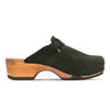 [Nero] Manu Damen Clog mit biegsamer nachhaltiger holzsohle, der bestseller, farbe: nero-schwarz, holzclogs woody, woody schuhe, woody shoes, handgemachte holzschuhe aus österreich, kärnten