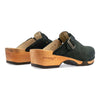 [Nero] Manu Damen Clog mit biegsamer nachhaltiger holzsohle, der bestseller, farbe: nero-schwarz, holzclogs woody, woody schuhe, woody shoes, handgemachte holzschuhe aus österreich, kärnten