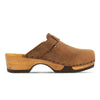 [Tabacco] Manu Damen Clog mit biegsamer nachhaltiger holzsohle, der bestseller, farbe: tabacco-braun, holzclogs woody, woody schuhe, woody shoes, handgemachte holzschuhe aus österreich, kärnten