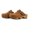[Tabacco] Manu Damen Clog mit biegsamer nachhaltiger holzsohle, der bestseller, farbe: tabacco-braun, holzclogs woody, woody schuhe, woody shoes, handgemachte holzschuhe aus österreich, kärnten
