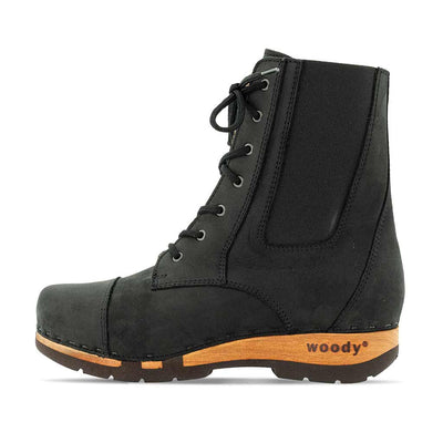 [Nero] Mara Damen Clog Stiefelette woody, farbe: nero (schwarz)