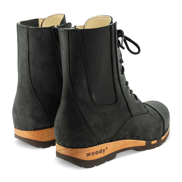 [Nero] Mara Damen Clog Stiefelette woody, farbe: nero (schwarz)