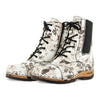 [Rose Bianco] Mara Damen Clog Stiefelette woody, farbe: roses blanco (weiss mit rosendruck schwarz)