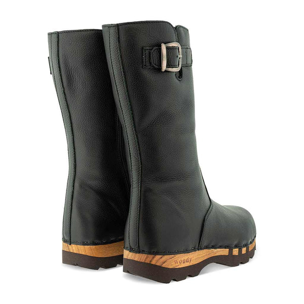 [Nero] Mario Herren Clog Fellstiefel woody, farbe: nero (schwarz), winterschuhe, wollfutter