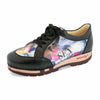 [Sex & Rock'n'Roll] Mary Damen Clog Sneaker Schwarz Leopard Damenclogs Sneaker woody Schuhe. mary-farbe: sex and rock'n'roll (multicolor)-schwarz_sneaker-damen-woody-holzschuhe