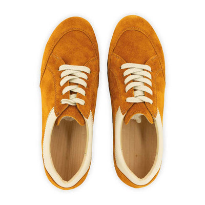 [Papaya-Creme] Mary Damen Clog Sneaker Papaya Damenclogs Sneakers - mary-farbe: papaya (orange)-schwarz_sneaker-damen-woody leder clogs damen. holzclogs, holzschuhe bestellen.