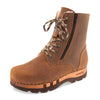 [Tabacco] Matteo Herren Clog - Boots / Stiefel mit biegsamer, nachhaltiger Holzsohle. Farbe: tabacco (braun). Holzclogs Woody Schuhe, Woody Shoes, handgemachte Holzschuhe aus Österreich, Kärnten