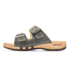 [Jeans] Max Herren Clog Pantolette mit biegsamer nachhaltiger holzsohle, der bestseller, farbe: jeans-grau, holzclogs woody, woody schuhe, woody shoes, handgemachte holzschuhe aus österreich, kärnten