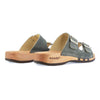 [Jeans] Max Herren Clog Pantolette mit biegsamer nachhaltiger holzsohle, der bestseller, farbe: jeans-grau, holzclogs woody, woody schuhe, woody shoes, handgemachte holzschuhe aus österreich, kärnten