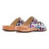 [Sex & Rock'n'Roll] Max Herren Clog Pantolette mit biegsamer nachhaltiger holzsohle, der bestseller, farbe: sex & rock'n'roll (multicolor), holzclogs woody, woody schuhe, woody shoes, handgemachte holzschuhe aus österreich, kärnten