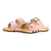 Maxima Damen Clog, pantoletten clogs damen mit biegsamer nachhaltiger holzsohle, der bestseller, farbe: confeto, holzclogs woody, woody schuhe, woody shoes, handgemachte holzschuhe aus österreich, kärnten
