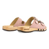 Maxima Damen Clog, pantoletten clogs damen mit biegsamer nachhaltiger holzsohle, der bestseller, farbe: confeto, holzclogs woody, woody schuhe, woody shoes, handgemachte holzschuhe aus österreich, kärnten