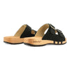 Maxima Damen Clog [Nero] maxima, pantoletten clogs damen mit biegsamer nachhaltiger holzsohle, der bestseller, farbe: nero, holzclogs woody, woody schuhe, woody shoes, handgemachte holzschuhe aus österreich, kärnten