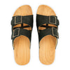 Maxima Damen Clog [Nero] maxima, pantoletten clogs damen mit biegsamer nachhaltiger holzsohle, der bestseller, farbe: nero, holzclogs woody, woody schuhe, woody shoes, handgemachte holzschuhe aus österreich, kärnten