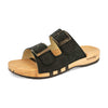 Maxima Damen Clog [Nero] maxima, pantoletten clogs damen mit biegsamer nachhaltiger holzsohle, der bestseller, farbe: nero, holzclogs woody, woody schuhe, woody shoes, handgemachte holzschuhe aus österreich, kärnten
