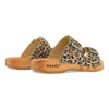 Maxima Damen Clog, pantoletten clogs damen mit biegsamer nachhaltiger holzsohle, der bestseller, farbe: wildcat (animal print), holzclogs woody, woody schuhe, woody shoes, handgemachte holzschuhe aus österreich, kärnten