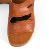 [Safor] Melanie Damen Clog Pantolette mit biegsamer nachhaltiger holzsohle, der bestseller, farbe: safor (braun), holzclogs woody, woody schuhe, woody shoes, handgemachte holzschuhe aus österreich, kärnten