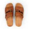 [Safor] Melanie Damen Clog Pantolette mit biegsamer nachhaltiger holzsohle, der bestseller, farbe: safor (braun), holzclogs woody, woody schuhe, woody shoes, handgemachte holzschuhe aus österreich, kärnten