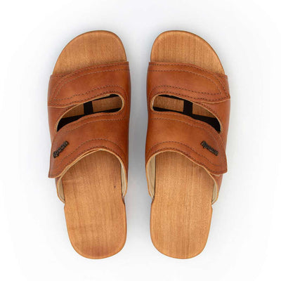 [Safor] Melanie Damen Clog Pantolette mit biegsamer nachhaltiger holzsohle, der bestseller, farbe: safor (braun), holzclogs woody, woody schuhe, woody shoes, handgemachte holzschuhe aus österreich, kärnten