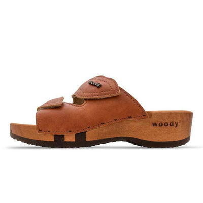 [Safor] Melanie Damen Clog Pantolette mit biegsamer nachhaltiger holzsohle, der bestseller, farbe: safor (braun), holzclogs woody, woody schuhe, woody shoes, handgemachte holzschuhe aus österreich, kärnten