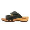 [Schwarz] Melanie Damen Clog Pantolette mit biegsamer nachhaltiger holzsohle, der bestseller, farbe: schwarz, holzclogs woody, woody schuhe, woody shoes, handgemachte holzschuhe aus österreich, kärnten
