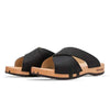 [Nero] Mila Damen Clog Pantolette mit biegsamer nachhaltiger weidenholzsohle, holzclogs woody, woody schuhe, woody shoes, handgemachte holzschuhe aus österreich, kärnten, farbe: nero (schwarz)