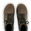 [Caffe] Mona Damen Clog Stiefelette mit biegsamer nachhaltiger holzsohle, farbe: caffe-braun, holzclogs woody schuhe, woody shoes, handgemachte holzschuhe aus österreich kärnten