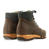 [Caffe] Mona Damen Clog Stiefelette mit biegsamer nachhaltiger holzsohle, farbe: caffe-braun, holzclogs woody schuhe, woody shoes, handgemachte holzschuhe aus österreich kärnten