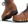 [Tabacco] Moritz Herren Clog Boots mit biegsamer nachhaltiger holzsohle, farbe: tabacco (braun), holzclogs woody schuhe, woody shoes, handgemachte holzschuhe aus österreich kärnten