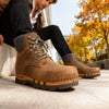 [Tabacco] Moritz Herren Clog Boots mit biegsamer nachhaltiger holzsohle, farbe: tabacco (braun), holzclogs woody schuhe, woody shoes, handgemachte holzschuhe aus österreich kärnten