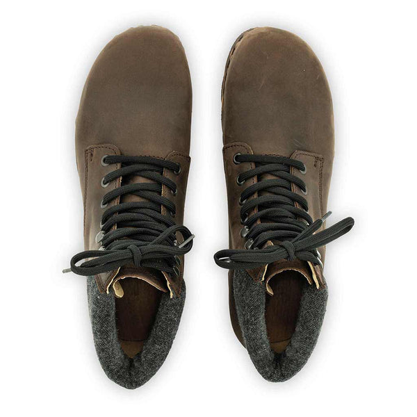 [Caffe] Moritz Herren Clog Boots mit biegsamer nachhaltiger holzsohle, farbe: caffe braun, holzclogs woody schuhe, woody shoes, handgemachte holzschuhe aus österreich kärnten