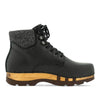 [Cervo Nero] Moritz Herren Clog Boots mit biegsamer nachhaltiger holzsohle, farbe: cervo nero schwarz, holzclogs woody schuhe, woody shoes, handgemachte holzschuhe aus österreich kärnten