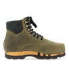 [Olivia] Moritz Herren Clog Boots mit biegsamer nachhaltiger holzsohle, farbe: olivia (grün), holzclogs woody schuhe, woody shoes, handgemachte holzschuhe aus österreich kärnten