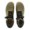 [Olivia] Moritz Herren Clog Boots mit biegsamer nachhaltiger holzsohle, farbe: olivia (grün), holzclogs woody schuhe, woody shoes, handgemachte holzschuhe aus österreich kärnten