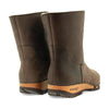 [Caffe] Nena Damen Clog Stiefelette mit biegsamer nachhaltiger holzsohle, farbe: caffe-braun, holzclogs woody schuhe, woody shoes, handgemachte holzschuhe aus österreich kärnten