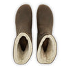 [Caffe] Nena Damen Clog Stiefelette mit biegsamer nachhaltiger holzsohle, farbe: caffe-braun, holzclogs woody schuhe, woody shoes, handgemachte holzschuhe aus österreich kärnten