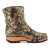 [Noirgold] Nena Damen Clog Stiefelette mit biegsamer nachhaltiger holzsohle, holzclogs woody schuhe, woody shoes, handgemachte holzschuhe aus österreich kärnten, farbe: noirgold (gold mit schwarzen cracks)