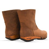 [Tabacco] Nena Damen Clog Stiefelette mit biegsamer nachhaltiger holzsohle, farbe: tabacco (braun), holzclogs woody schuhe, woody shoes, handgemachte holzschuhe aus österreich kärnten