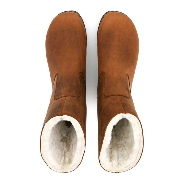 [Tabacco] Nena Damen Clog Stiefelette mit biegsamer nachhaltiger holzsohle, farbe: tabacco (braun), holzclogs woody schuhe, woody shoes, handgemachte holzschuhe aus österreich kärnten