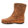 [Tabacco] Nena Damen Clog Stiefelette mit biegsamer nachhaltiger holzsohle, farbe: tabacco (braun), holzclogs woody schuhe, woody shoes, handgemachte holzschuhe aus österreich kärnten