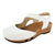 Nicole weiss Damenclogs. woody Holzschuhe mit flexibler, biegsamer Sohle aus Holz. Holzschuhe. Krankenschwester Schuhe, OP Schuhe, Arzt Schuhe, OP Clogs. Holzschuhe, Holzclogs, Clogs in weiß. Farbe Weiss