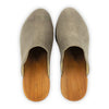 [Sand] Nina Damen Clog mit absatz und biegsamer nachhaltiger holzsohle, der bestseller, farbe: sand-warm_grey, holzclogs woody, woody schuhe, woody shoes, handgemachte holzschuhe aus österreich, kärnten