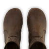 [Caffe] Olga Damen Clog Stiefelette mit biegsamer nachhaltiger holzsohle, farbe: caffe, holzclogs woody, woody schuhe, woody shoes, handgemachte holzschuhe aus österreich, kärnten