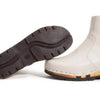 [Creme] Olga Damen Clog Stiefelette mit biegsamer nachhaltiger holzsohle, farbe: creme (naturweiss), holzclogs woody, woody schuhe, woody shoes, handgemachte holzschuhe aus österreich, kärnten