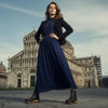 [Nero] Olga Damen Clog Stiefelette mit biegsamer nachhaltiger holzsohle, farbe: nero (schwarz), holzclogs woody, woody schuhe, woody shoes, handgemachte holzschuhe aus österreich, kärnten
