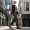 [Noirgold] Olga Damen Clog Stiefelette mit biegsamer nachhaltiger holzsohle, holzclogs woody, woody schuhe, woody shoes, handgemachte holzschuhe aus österreich, kärnten, farbe: noirgold (gold mit schwarzen cracks)