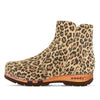 [Wildcat] Olga Damen Clog Stiefelette mit biegsamer nachhaltiger holzsohle, holzclogs woody, woody schuhe, woody shoes, handgemachte holzschuhe aus österreich, kärnten, farbe: wildcat (animal print)