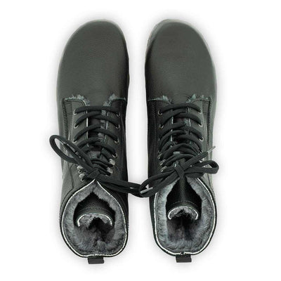 [Cervo Nero] Pascal Herren Clog Stiefel mit biegsamer nachhaltiger holzsohle, farbe: cervo nero schwarz, holzclogs woody schuhe, woody shoes, handgemachte holzschuhe aus österreich kärnten