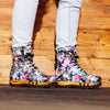 [Sex & Rock'n'Roll] Pascal Herren Clog Stiefel mit biegsamer nachhaltiger holzsohle, holzclogs woody schuhe, woody shoes, handgemachte holzschuhe aus österreich kärnten, farbe: Sex & Rock'n'Roll (multicolor)